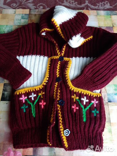 Кофты теплые на 4-6лет