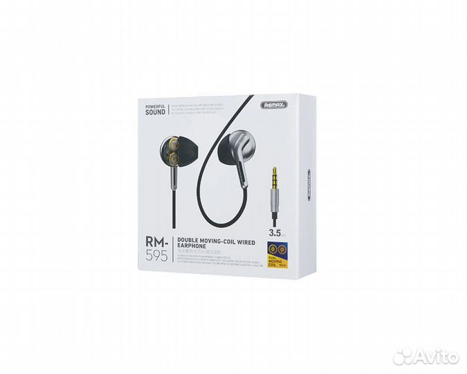 Гарнитура Remax RM-595 серебро