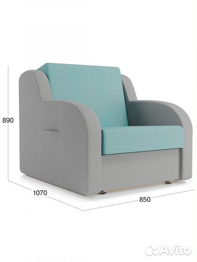 Кресло-кровать раскладное Beneli ремикс, Серо-голу