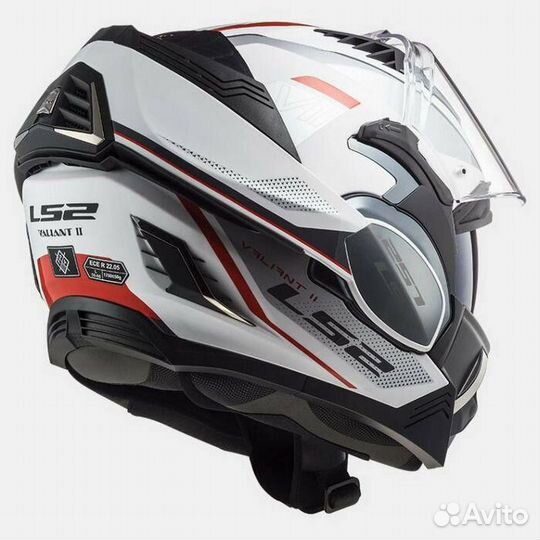 Шлем LS2 Valiant II FF900 Hub White Silver L