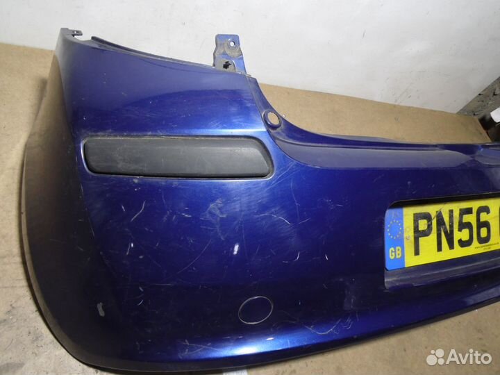 Задний бампер Рено Клио 3 синий