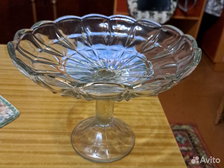 Ваза для фруктов на ножке СССР