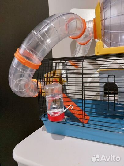 Клетка для хомяка с трубами/тонелями и шаром