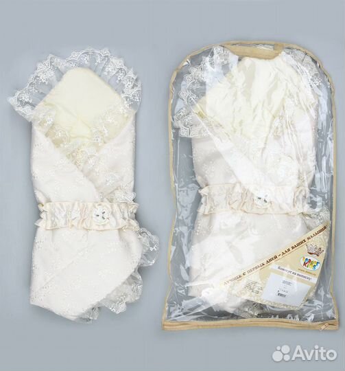 Одеялко конверт leaderkids на выписку или одеялко