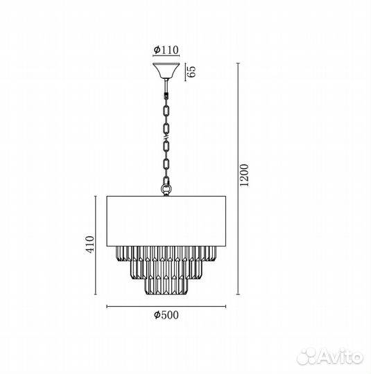 Подвесная люстра Vele Luce Fata VL3173P07