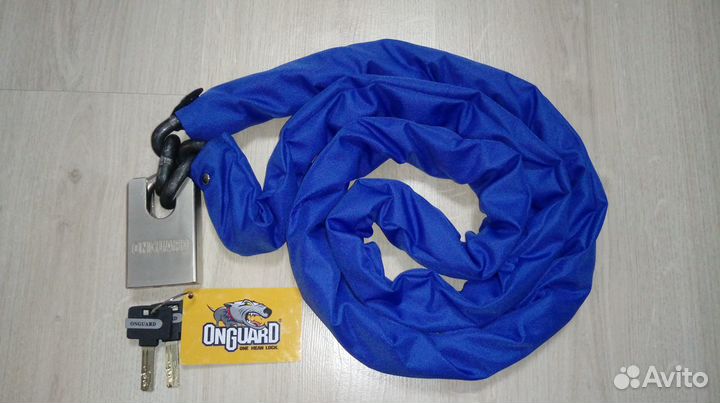 Цепь 10мм,g80 с замком Onguard 849s