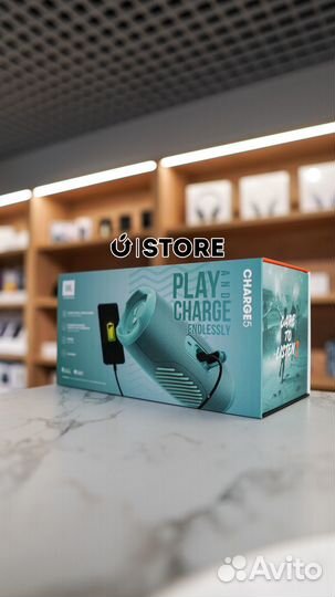 Портативная колонка JBL Charge 5 Лазурный