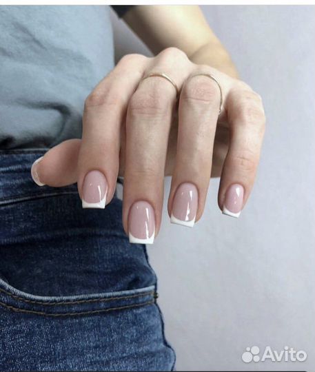 Маникюр, укрепление гелем, наращивание