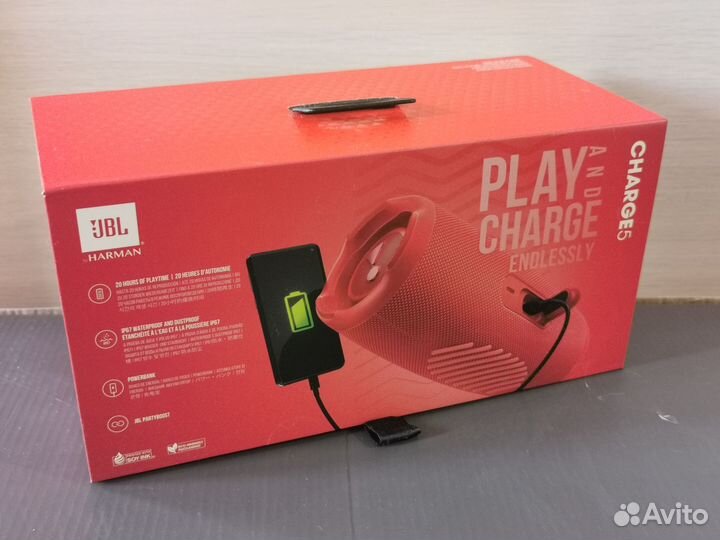 Новая колонка JBL charge 5 Red оригинал