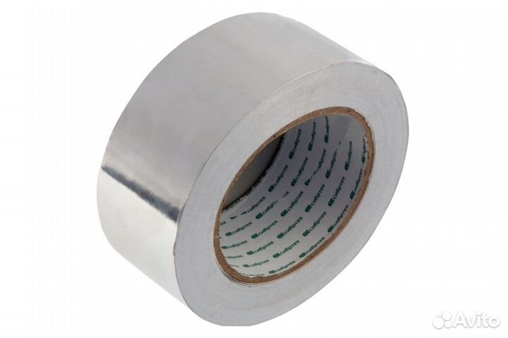 Клейкая алюминиевая лента сибртех 50 мм х 40 м