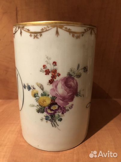 Антикварный фарфоровый квасник 18 в