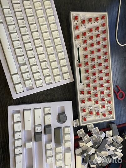 Клавиатура Redragon fizz K617 HyperX Pudding White