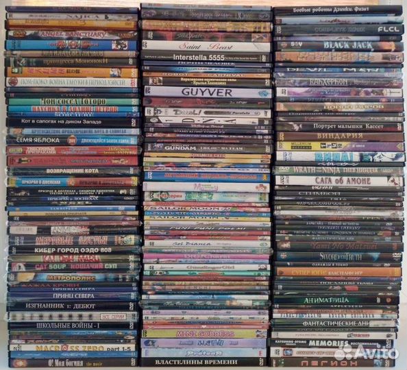 Большая коллекция аниме на дисках DVD