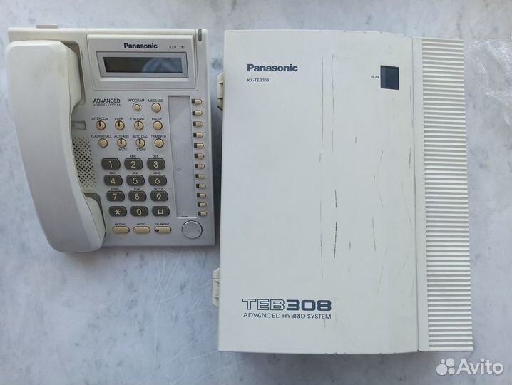 Телефон Panasonic KX-T7730+миниатс KX-TEB308