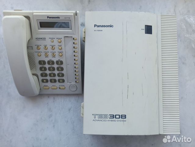 Телефон Panasonic KX-T7730+миниатс KX-TEB308