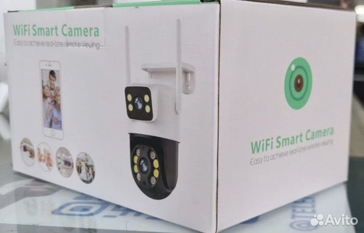 Видеокамера wifi уличная двойная