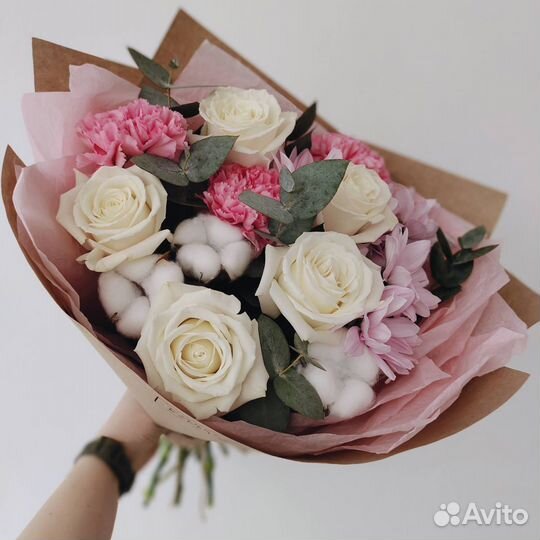 Хризантемы Розы Цветы Букеты с доставкой по Омску