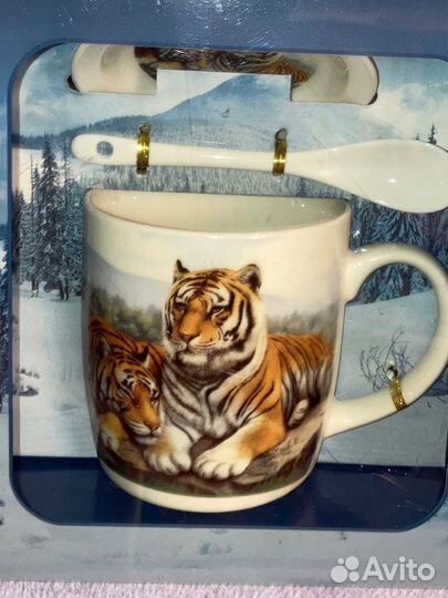 Кружка с тигром (цена за 1 шт)