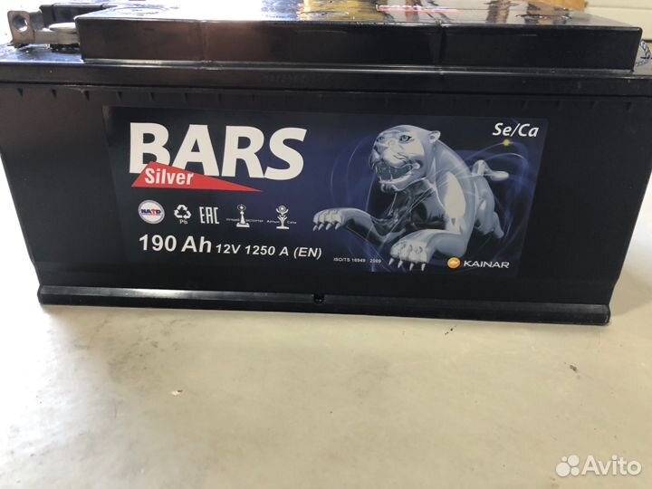 Аккумулятор 6ст -190 апз Bars