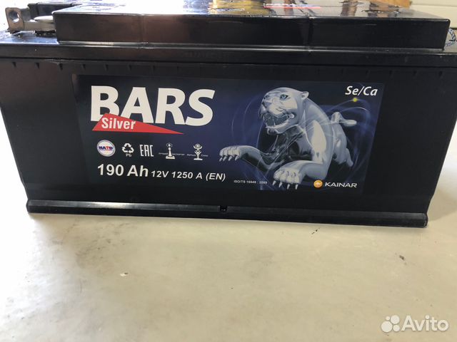 Аккумулятор 6ст -190 апз Bars