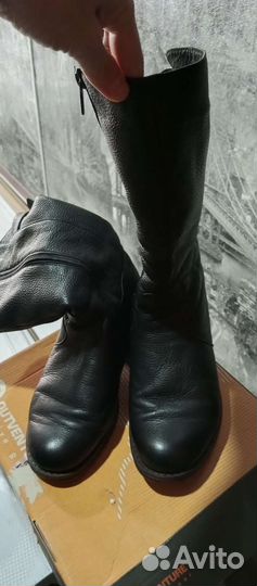 Сапоги зимние, натуральная кожа 38р