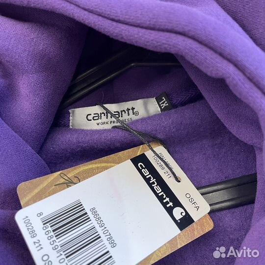 Худи Carhartt Фиолетовое Утеплённое