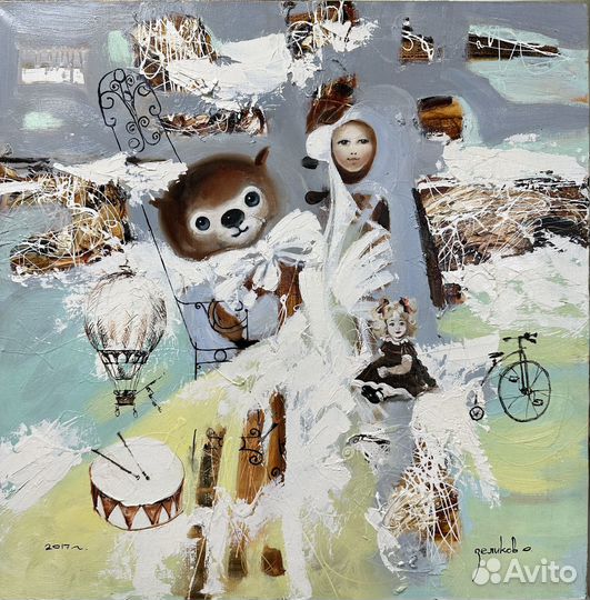 Картина маслом на холсте для интерьера