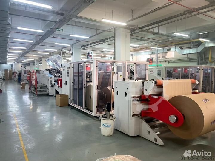 Машина для производства бумажных пакетов с плоской