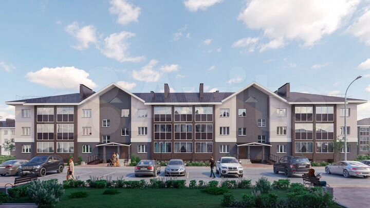 2-к. квартира, 58,3 м², 2/4 эт.