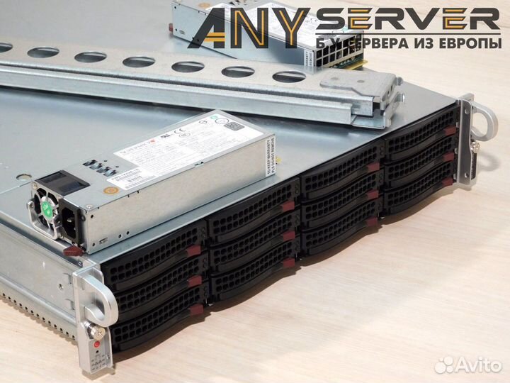 Сервер Supermicro 6028U 2x E5-2690v3 256Gb 12LFF