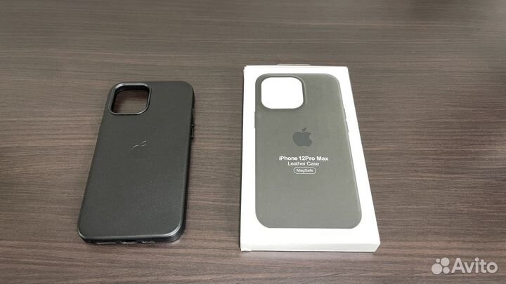 Чехол Apple Leather Case для iPhone 12 Pro Max