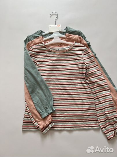Набор лонгслив для девочки C&A 140 размер
