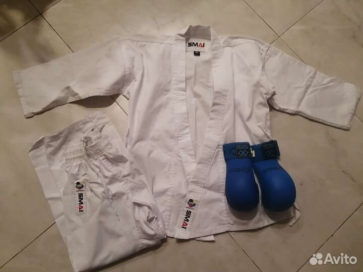 Кимоно для каратэ + перчатки