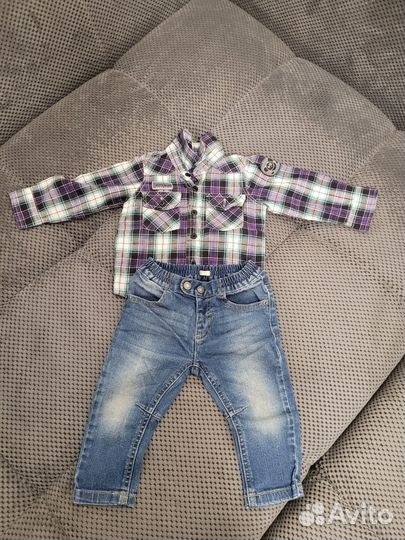 Джинсы и брюки на мальчика 74