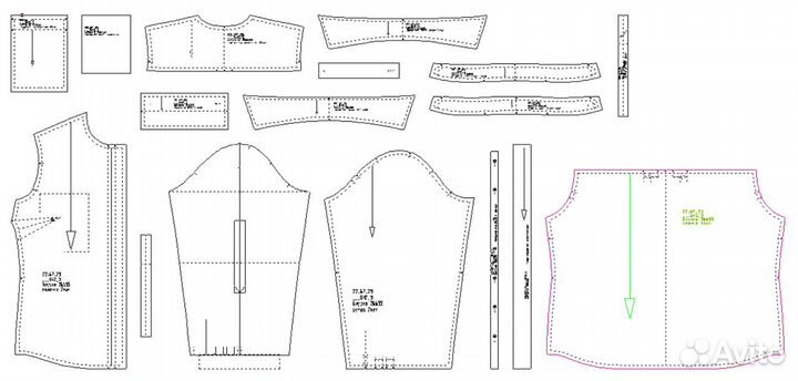 Разработка лекала Конструктор одежды