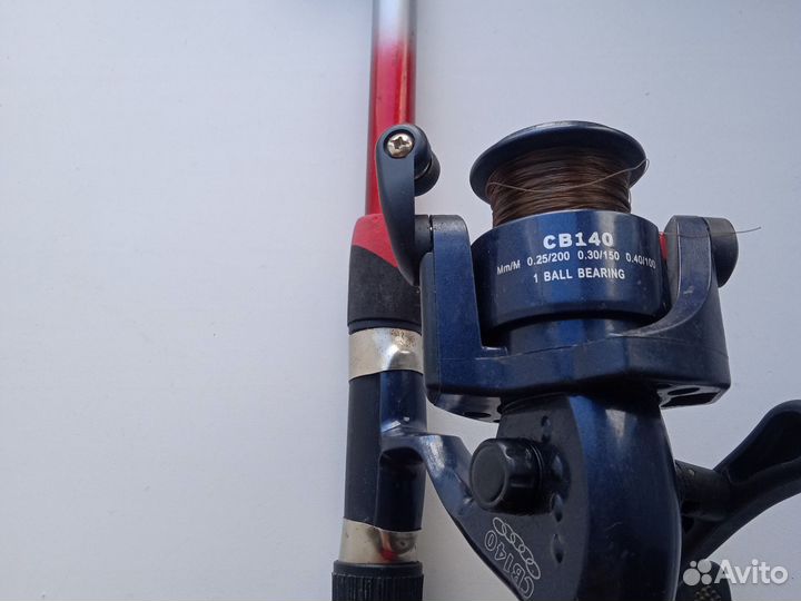 Кастинговый спиннинг с катушкой