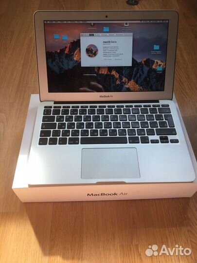 Как новый Apple macbook air 11 i5 полный комплект