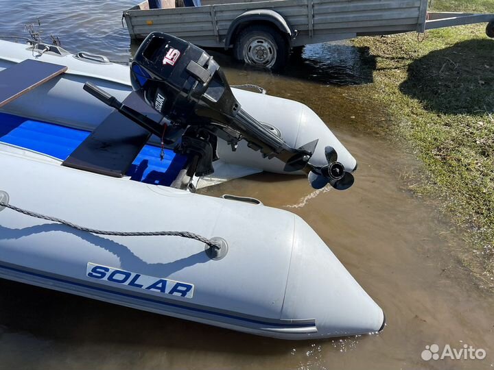 Надувная лодка Solar 350 + Suzuki DT15