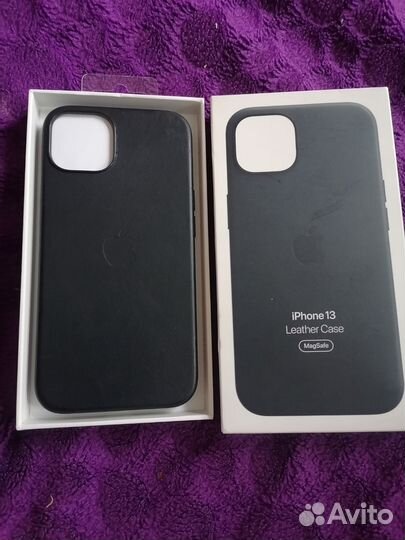 Чехол на iPhone 13 кожаный оригинал