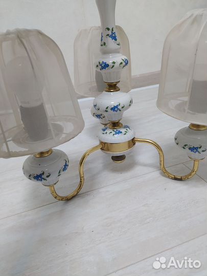 Люстра польская 1960 годов антиквариат