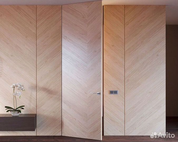 Двери скрытые межкомнатные с отделкой
