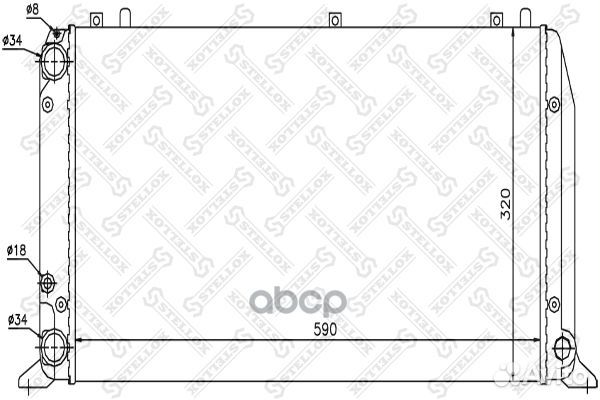 Радиатор 1025016SX Stellox