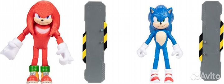 Соник и Наклс со сноубордами (10.2 см.)