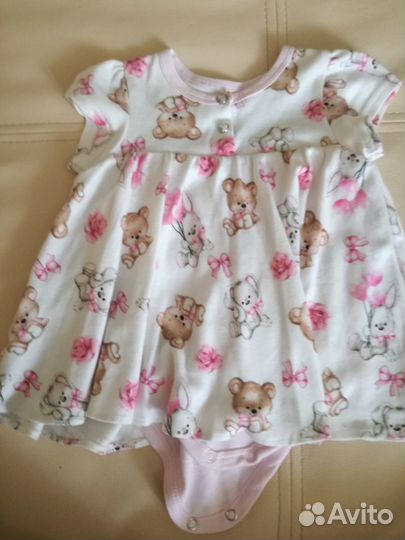 Одежда на девочку от 0-6 мес. пакетом