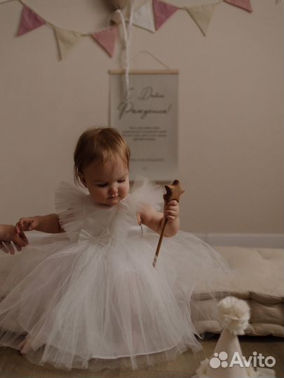 Платье пышное на годик 80