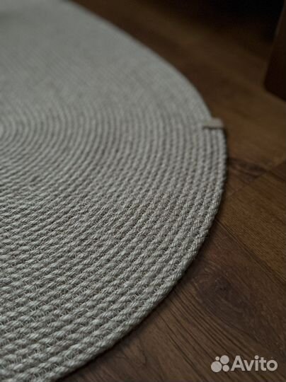 Джутовый коврик придверный для спальни гостиной