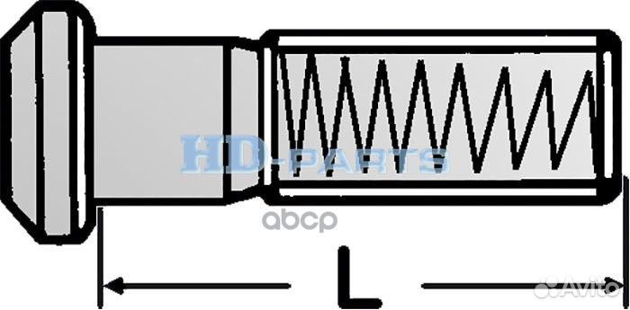 Гайка 22x14G7/16'' H34 SW33 колес. volvo