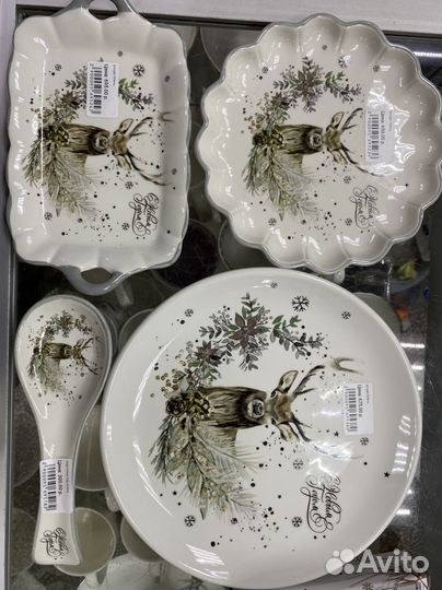 Тарелки новогодние
