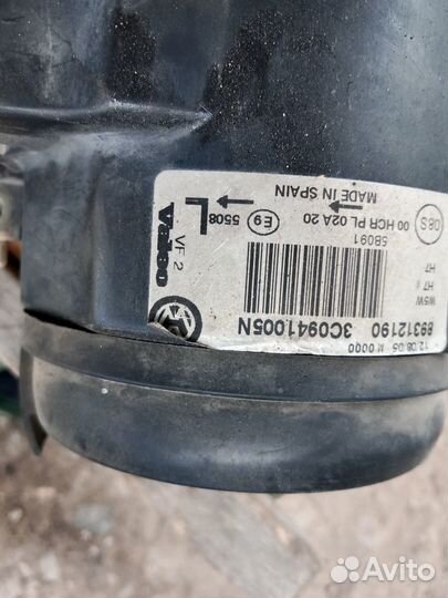 Фара передняя левая на volkswagen passat b6