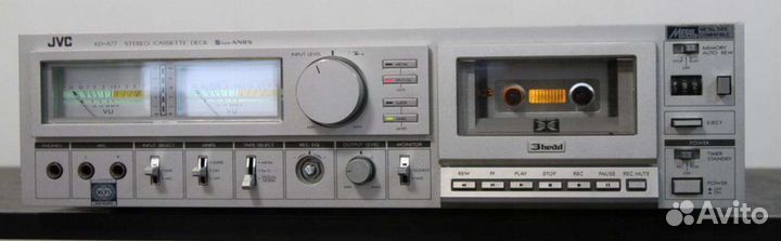 Кассетная дека JVC KD-A77 дека стерео винтаж